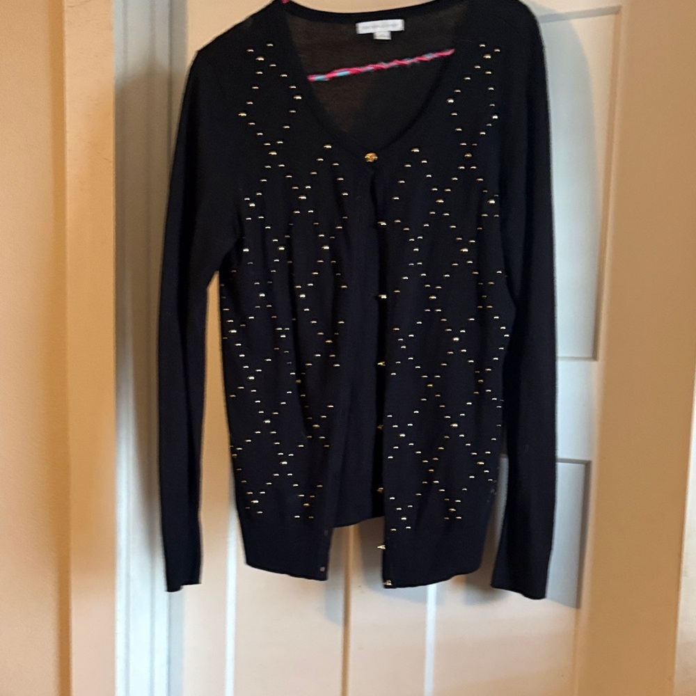 Black Studded Women's Sweater